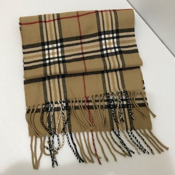 Burberry Tan Plaid Scarf - Picture 2 of 3